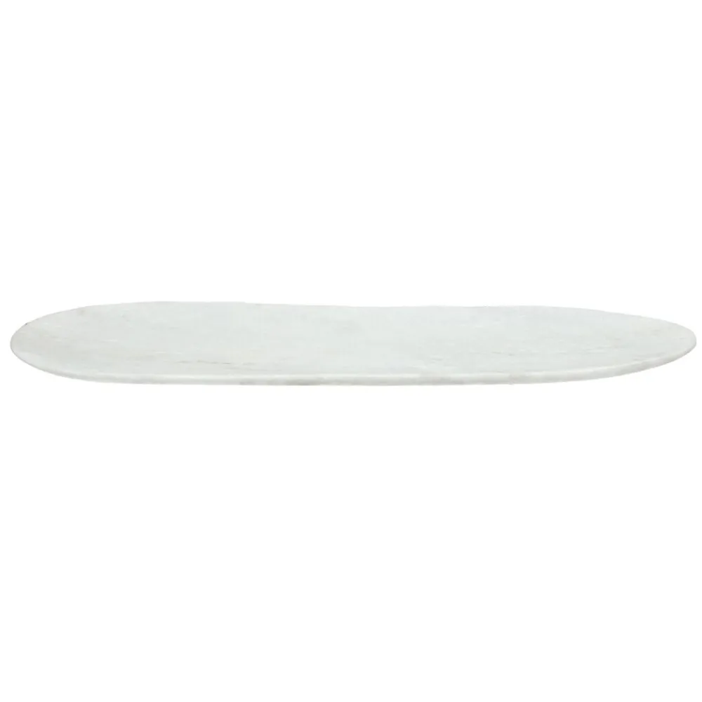 Pomax Accessoires-MARMAR - dessous de plat - marbre - L 40 x W 15 x H 1,5 cm - blanc