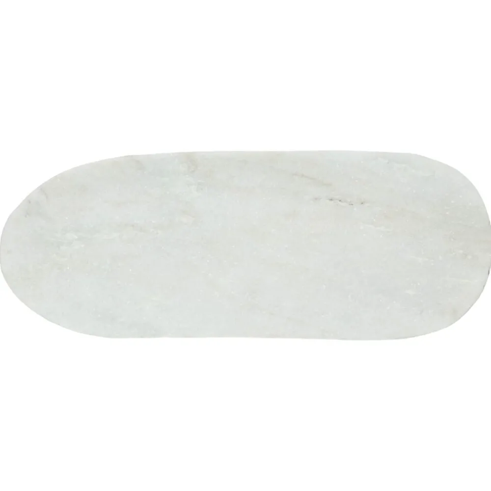 Pomax Accessoires-MARMAR - dessous de plat - marbre - L 40 x W 15 x H 1,5 cm - blanc