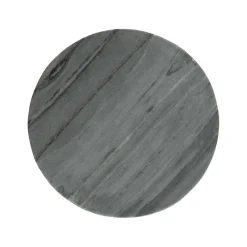 Pomax Accessoires-MARMAR - dessous de plat - marbre - DIA 20 x H 1,5 cm - noir