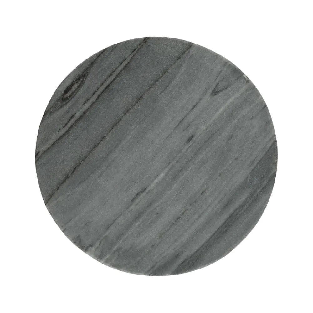 Pomax Accessoires-MARMAR - dessous de plat - marbre - DIA 20 x H 1,5 cm - noir