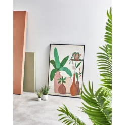 Pomax Plantes-MARMURA - plante artificielle - synthétique / ciment - DIA 12 x H 35 cm - vert