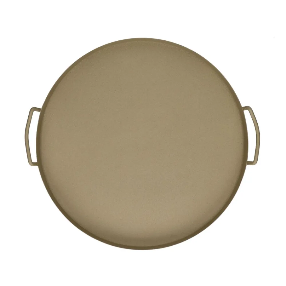 Pomax Bols & Paniers-MARTIN - plateau - métal - DIA 45 x H 3 cm - beige