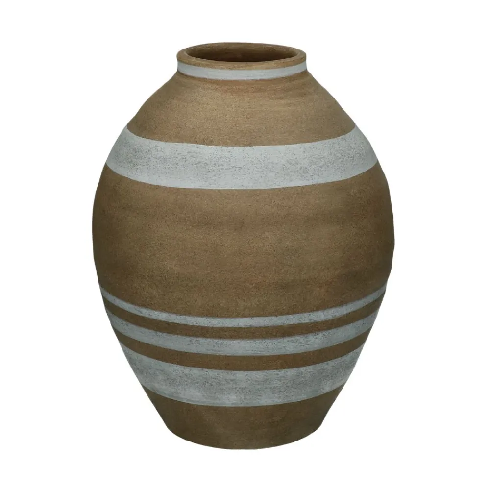 Pomax Vases-MEDINA - vase - faïence - DIA 23 x H 30,5 cm - naturel