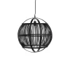 Pomax Suspensions-MEKONG - lampe suspendue - bambou - DIA 46,5 x H 47 cm - noir