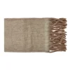 Pomax Plaids-MELANGE - plaid - laine / acrylique - L 170 x W 130 cm - kaki