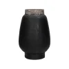 Pomax Vases-MERAPI - vase - terracotta - DIA 19 x H 29 cm - noir