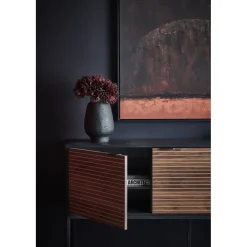 Pomax Vases-MERAPI - vase - terracotta - DIA 19 x H 29 cm - noir