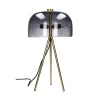Pomax Lampes De Table-MICHAEL - lampe de table - métal / verre - DIA 30 x H 53 cm - fumé