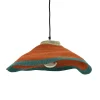 Pomax Suspensions-MILAGRO - lampe suspendue - jonc de mer - DIA 57 x H 10 cm - mix de couleurs