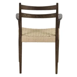 Pomax Chaises-MINOU - chaise - bois de frêne / papier - L 51,5 x W 57 x H 80 cm - noyer