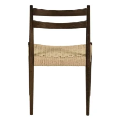 Pomax Chaises-MINOU - chaise - bois de frêne / papier - L 51,5 x W 51,5 x H 80 cm - noyer