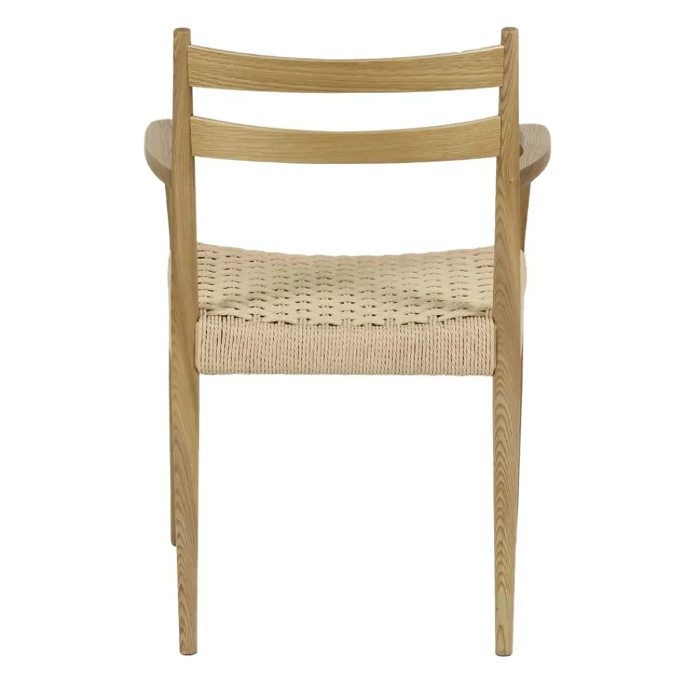 Pomax Chaises-MINOU - chaise - bois de frêne / papier - L 51,5 x W 57 x H 80 cm - naturel
