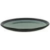 Pomax Vaisselle-MIRHA ESMERALDA - assiette plate - grès - DIA 27,2 x H 2,2 cm - vert