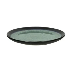 Pomax Vaisselle-MIRHA ESMERALDA - assiette à dessert - grès - DIA 21,5 x H 2,1 cm - vert
