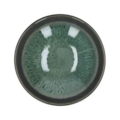 Pomax Vaisselle-MIRHA ESMERALDA - bol à soupe - grès - DIA 18,8 x H 5,1 cm - vert
