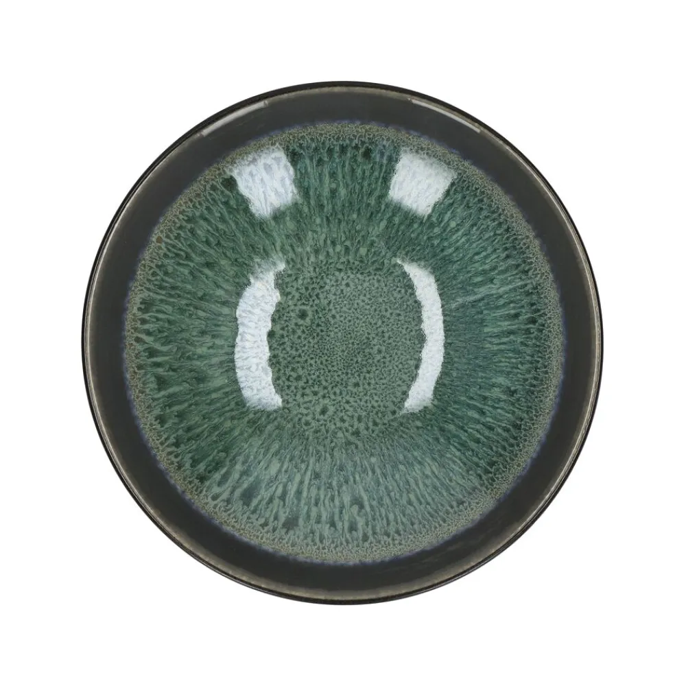 Pomax Vaisselle-MIRHA ESMERALDA - bol à soupe - grès - DIA 18,8 x H 5,1 cm - vert