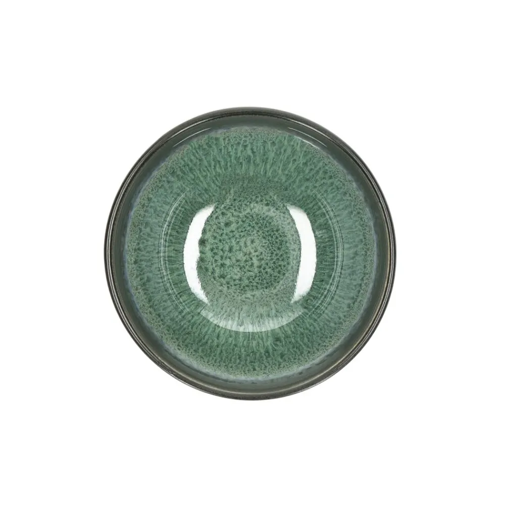 Pomax Vaisselle-MIRHA ESMERALDA - mini bol - grès - DIA 11 x H 6,3 cm - vert