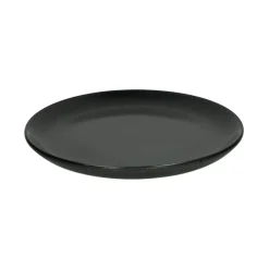 Pomax Vaisselle-MIRHA GRANIT - assiette à dessert - grès - DIA 22 cm - gris