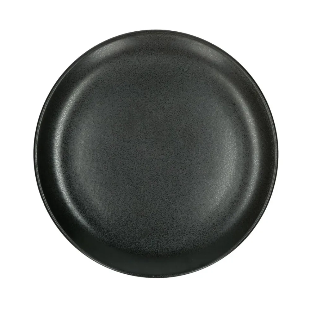 Pomax Vaisselle-MIRHA GRANIT - assiette à dessert - grès - DIA 22 cm - gris