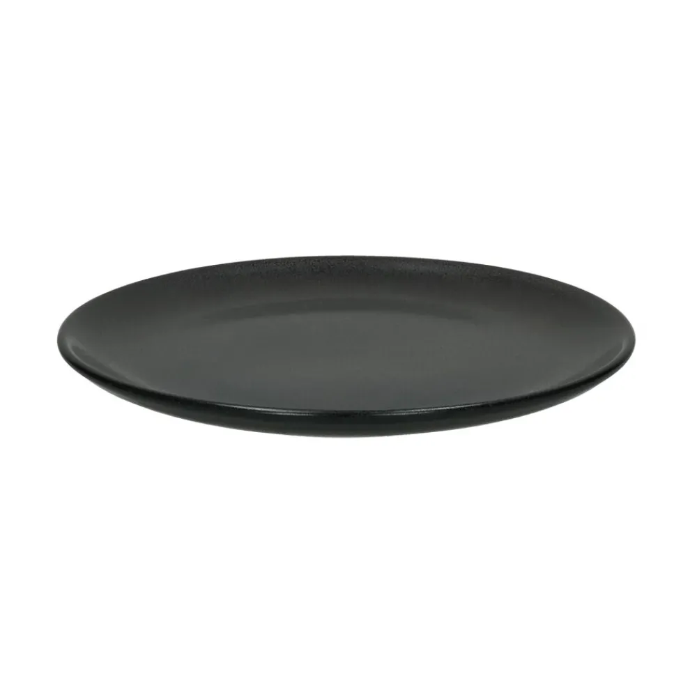 Pomax Vaisselle-MIRHA GRANIT - assiette à dessert - grès - DIA 22 cm - gris