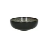 Pomax Vaisselle-MIRHA JASPER - bol - grès - DIA 16,3 x H 6 cm - noir/blanc