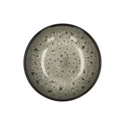 Pomax Vaisselle-MIRHA JASPER - bol - grès - DIA 16,3 x H 6 cm - noir/blanc