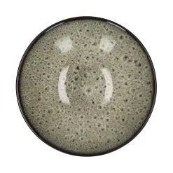 Pomax Vaisselle-MIRHA JASPER - bol à soupe - grès - DIA 18,9 x H 5,2 cm - noir/blanc