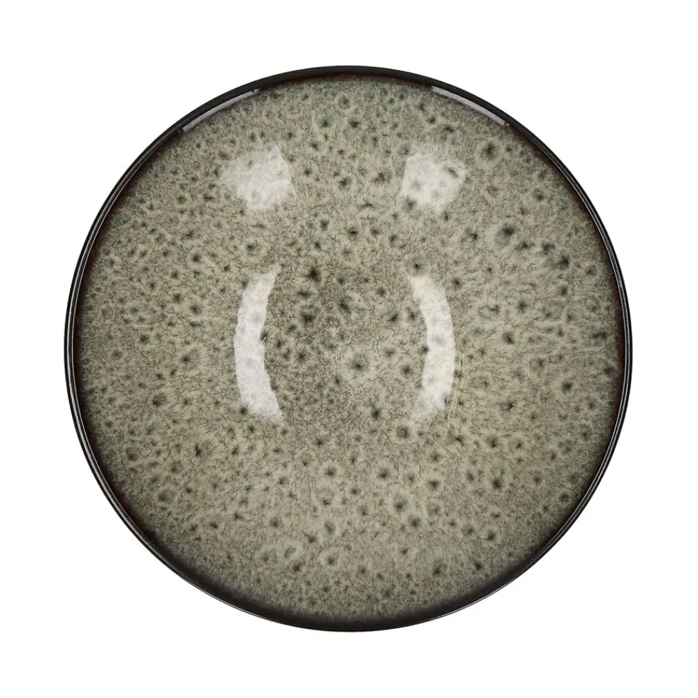 Pomax Vaisselle-MIRHA JASPER - bol à soupe - grès - DIA 18,9 x H 5,2 cm - noir/blanc