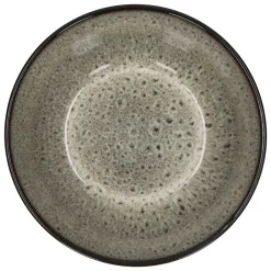 Pomax Vaisselle-MIRHA JASPER - saladier - grès - DIA 25,4 x H 10,9 cm - noir/blanc
