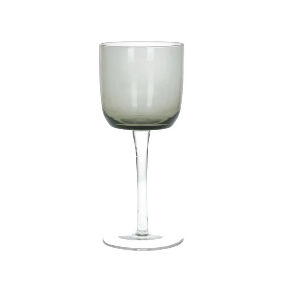 Pomax Verres-MISTERY - verre à vin blanc - verre - DIA 7,7 x H 18,5 cm - gris