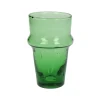 Pomax Verres-MITI - gobelet - verre - L 6 x W 6 x H 10,5 cm - vert
