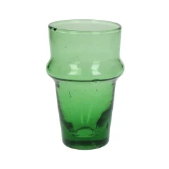 Pomax Verres-MITI - gobelet - verre - L 6 x W 6 x H 10,5 cm - vert