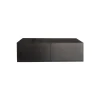 Pomax Concepts Modulaires-MODIV' - armoire 2 portes - contre-plaqué / vernis à bois - L 120 x W 38 x H 40 cm - noir