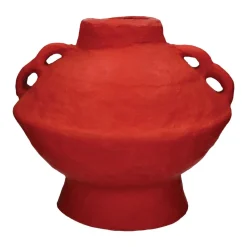 Pomax Objets De Décoration-MOMO - objet déco - papier mâché - DIA 40 x H 40 cm - rouge