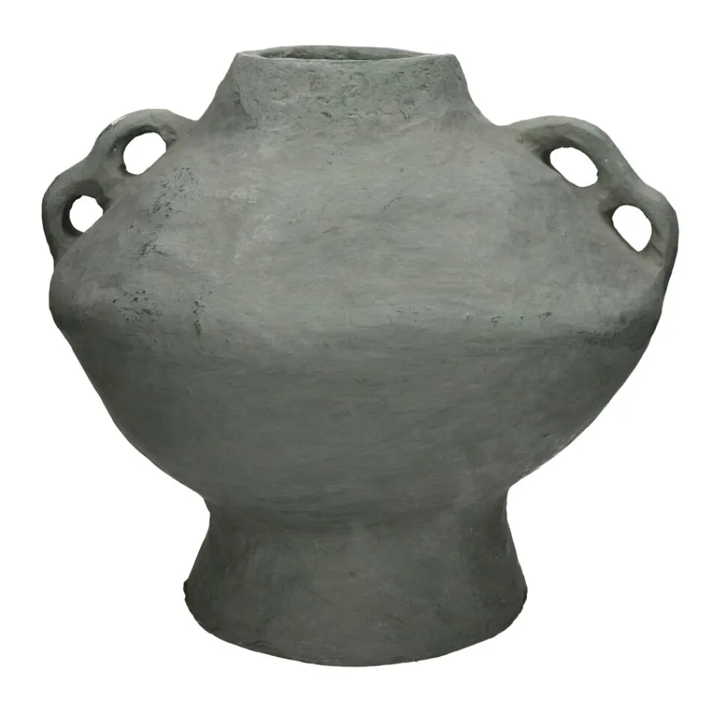 Pomax Objets De Décoration-MOMO - objet déco - papier mâché - DIA 40 x H 40 cm - vert foncé