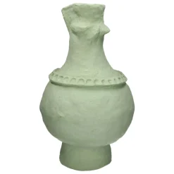 Pomax Objets De Décoration-MOMO - objet déco - papier mâché - DIA 30 x H 52,5 cm - vert pâle