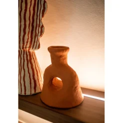 Pomax Objets De Décoration-MOMO - objet déco - papier mâché - L 21 x W 18 x H 25 cm - terracotta