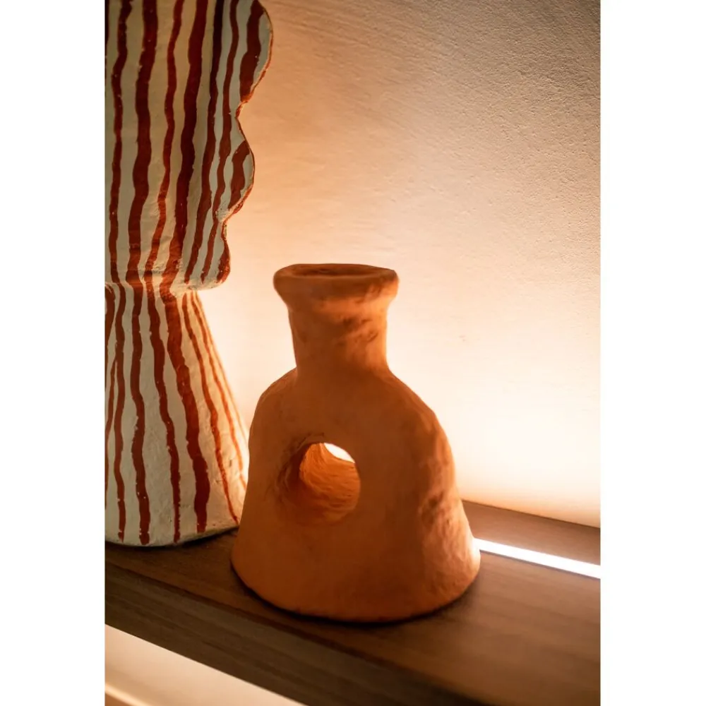 Pomax Objets De Décoration-MOMO - objet déco - papier mâché - L 21 x W 18 x H 25 cm - terracotta