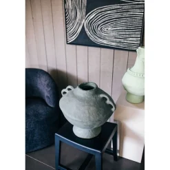 Pomax Objets De Décoration-MOMO - objet déco - papier mâché - DIA 40 x H 40 cm - vert foncé