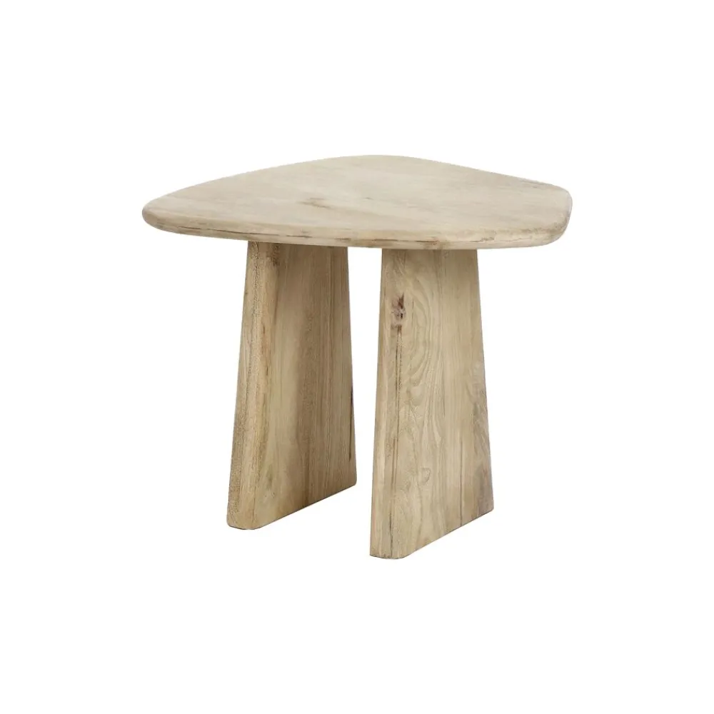 Pomax Tables Basses | Tables-MONTREAL - table basse - bois de mangier / métal - L 60 x W 60 x H 50 cm - naturel