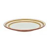 Pomax Vaisselle-MYKONOS - assiette plate - porcelaine - DIA 27 x H 2,5 cm - jaune