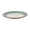Pomax Vaisselle-MYKONOS - assiette plate - porcelaine - DIA 27 x H 2,5 cm - vert