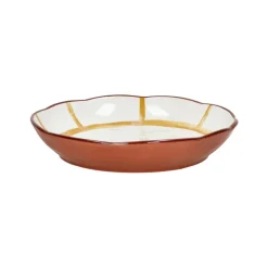 Pomax Vaisselle-MYKONOS - blate - porcelaine - DIA 20 x H 3,5 cm - jaune