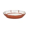 Pomax Vaisselle-MYKONOS - blate - porcelaine - DIA 20 x H 3,5 cm - rouille