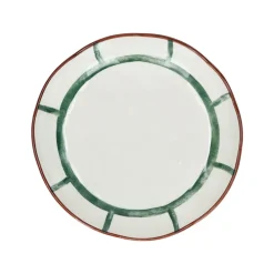 Pomax Vaisselle-MYKONOS - blate - porcelaine - DIA 20 x H 3,5 cm - vert