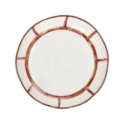 Pomax Vaisselle-MYKONOS - blate - porcelaine - DIA 20 x H 3,5 cm - rouille