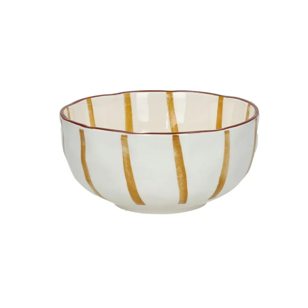 Pomax Vaisselle-MYKONOS - bol à soupe - porcelaine - DIA 15,2 x H 6 cm - jaune