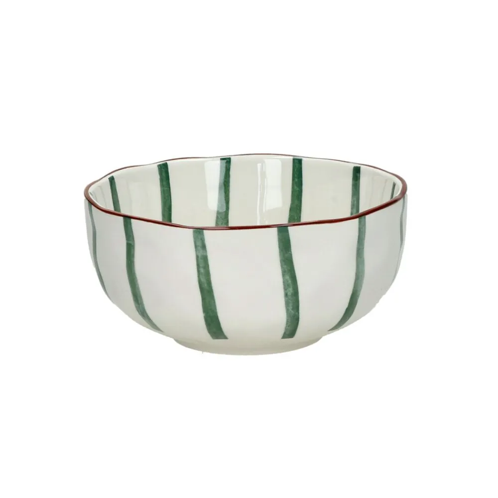 Pomax Vaisselle-MYKONOS - bol à soupe - porcelaine - DIA 15,2 x H 6 cm - vert