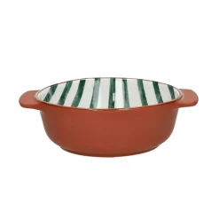 Pomax Vaisselle-MYKONOS - plat à four/bol - porcelaine - DIA 12,3 x H 4 cm - vert