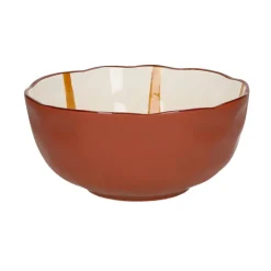 Pomax Vaisselle-MYKONOS - saladier - porcelaine - DIA 24 x H 11 cm - jaune